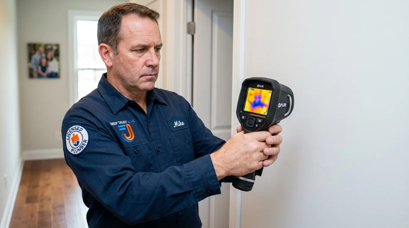 Thermal imaging leak detection by Johns Plumbing LLC in Spring Green